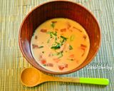 だし要らず【牛乳とトマトのお味噌汁】作り方4写真