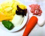ﾄﾛ〜ﾘ♡卵あんかけ八宝菜作り方1写真