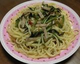 春のランチ♪たらの芽のペペロンチーノ作り方5写真
