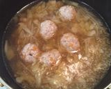 離乳食*ﾐｰﾄﾎﾞｰﾙ 和風ｽｰﾌﾟ編*作り方7写真