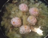 離乳食*ﾐｰﾄﾎﾞｰﾙ 和風ｽｰﾌﾟ編*作り方6写真
