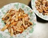 しめじとハムのほんのり甘いケチャップ炒め作り方5写真