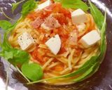 トマトとモッツァレラチーズのパスタ作り方7写真