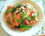 スパム・野菜の醤油麹×ケチャ　和風すぱ作り方10写真