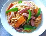 スパム・野菜の醤油麹×ケチャ　和風すぱ作り方9写真
