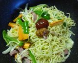 スパム・野菜の醤油麹×ケチャ　和風すぱ作り方7写真