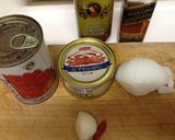 カニとトマトソースのパスタ作り方1写真