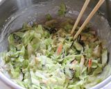 塩昆布が決め手！大人のヘルシーお好み焼き作り方3写真