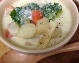 簡単！豆乳パスタシチュー作り方6写真