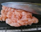 お弁当に♪ササミの海苔巻揚げ！作り方1写真