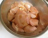 鶏むね肉と旬の甘いピーマンの生姜醤油炒め作り方1写真