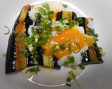 長茄子焼きの温泉卵のせ作り方11写真
