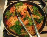 ルッコラとトマトソースのパスタ作り方6写真