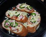 ホットプレートピザ(フランスパン)作り方5写真
