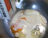 アスパラとベーコンの豆乳カルボナーラ作り方2写真