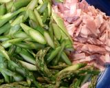 アスパラとベーコンの豆乳カルボナーラ作り方3写真