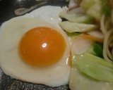目玉焼きと野菜たっぷり塩焼きそば作り方6写真