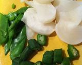 温野菜と茹で卵の味噌マヨソースパスタ作り方2写真