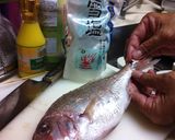 鯛の塩焼き、シークワーサーがけ作り方5写真
