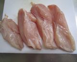 玉ねぎと鶏胸肉のサラダ作り方1写真