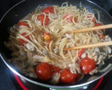 今日は、あさりとトマトのパスタよ！作り方12写真