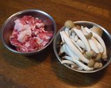 長ネギと豚肉の和風パスタ作り方1写真
