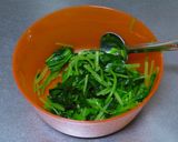 お弁当の箸休めに♬　三つ葉のおかかポン酢作り方4写真