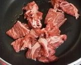 超簡単お弁当のおかず（牛肉）作り方1写真