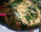 ほうれん草とベーコンのバター醤油パスタ作り方8写真