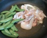 いか＆スナップｴﾝﾄﾞｳ　の　バター醤油作り方3写真