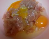 ふわふわとろとろ鶏むね肉でお好み焼き作り方1写真