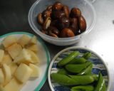 椎茸、ポテト、エンドウのマヨチーズ作り方1写真