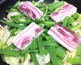 フライパンで*塩豚と野菜のたっぷり蒸し作り方1写真