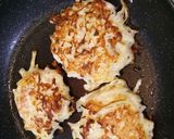 ふわふわとろとろ鶏むね肉でお好み焼き作り方6写真