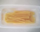 豆乳でつくる枝豆とじゃがいもパスタ作り方4写真