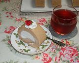 苺＆ローズのロールケーキ♪作り方10写真