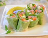 スパムとシャッキリ野菜の生春巻き♫作り方10写真