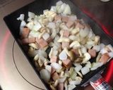 卵焼き器で☆スパム入りスペインオムレツ作り方4写真