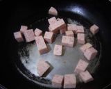 スプーンで食べるトースト&SPAM炒め作り方4写真