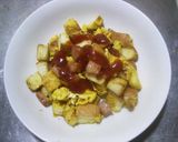 スプーンで食べるトースト&SPAM炒め作り方10写真