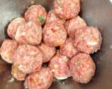 肉だんご…揚げずにヘルシ〜(o˘◡˘o)作り方4写真