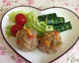 肉だんご…揚げずにヘルシ〜(o˘◡˘o)作り方10写真
