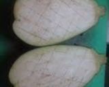 米茄子の肉味噌焼き作り方1写真