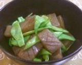 旬野菜✿モロッコインゲンと蒟蒻の炒め物作り方5写真