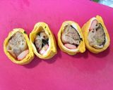 餃子大葉カニカマ卵焼き作り方8写真