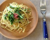 簡単！☆梅と水菜の味噌風味パスタ☆作り方4写真