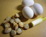 弁当のおかずにホタテ入り卵焼き作り方1写真
