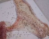 鶏皮のパリパリ焼き作り方1写真