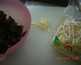 ワカメともやしの炒め物~♪作り方1写真