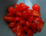 トマトの搾菜＆らっきょうで甘酢和え作り方1写真